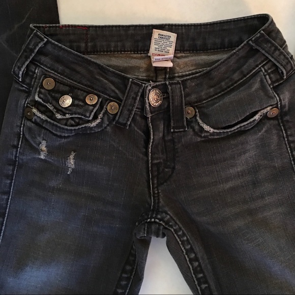 True Religion Black Julie Big T Skinny Jeans - Picture 3 of 8